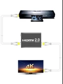 HDMI 2.0 Tekrarlayıcı 4K 2160P Dişi Kablo Genişletici Uzatıcı Ekleme Adaptörü - 5
