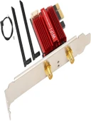 WiFi 6E PCIe 5400Mbps WiFi Kartı Üç Bantlı AX210 Ağ Kartı Masaüstü Kablosuz Adaptörü Dönüştürücü - 7