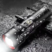 ARWOAN 40W süper güçlü 2000 lümen beyaz lazer uzun mesafe Torch el feneri ile LCD ekran - 4