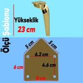 Mobilya Kanepe Tv Ünitesi Koltuk Ayağı 23 Cm Gold Altın Konsol Ayakları thumbnail 2