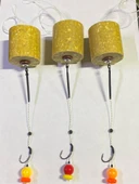 Sazan Rig Takımı Küspe Aparatlı Yüzen Boncuklu Küspe Dahil 3 Lü Paket - 1