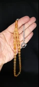 ATEŞ KEHRİBAR TESBİH BAL RENKLİ KAPSÜL KESİM T-184 - 4