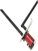 WiFi 6E PCIe 5400Mbps WiFi Kartı Üç Bantlı AX210 Ağ Kartı Masaüstü Kablosuz Adaptörü Dönüştürücü - 3
