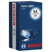 Bosch Pure Light S2 Far Ampulü 12V 35/35W BA20d (10 Adet) - 1