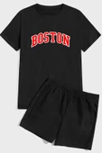 BOSTON Baskı Şort Takım - 1