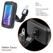 Motosiklet Telefon Tutucu Deri 18x10cm (Ayna) thumbnail 3