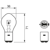 Bosch Pure Light S2 Far Ampulü 12V 35/35W BA20d (10 Adet) - 4