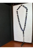 TOZ KEHRİBAR TESBİH LACİVERT RENK FOSFORLU T-241 - 1