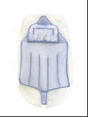 Sema Baby Köpüklü Kafa Destekli Bebek Banyo Filesi - Mavi thumbnail 2