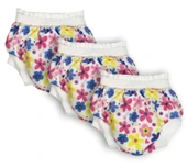 Sema Baby 3'lü Desenli Lüks Alıştırma Külodu No.2 15-20 kg - Flowers - 1