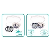 Mamajoo Sterilizasyon & Saklama Kutulu Black & Pearl Desenli İkili Ortodontik Emzik Gece & Gündüz / 0 Ay+ thumbnail 8