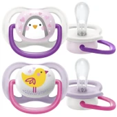 Philips Avent Ultra Air Animals 2li Emzik 0-6 Ay - Kız thumbnail 2