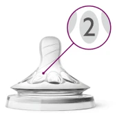 Philips Avent Natural Biberon Emziği +1 Ay 2li thumbnail 2