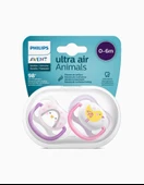 Philips Avent Ultra Air Animals 2li Emzik 0-6 Ay - Kız thumbnail 1