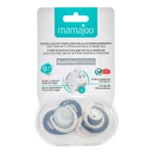 Mamajoo Sterilizasyon & Saklama Kutulu Black & Pearl Desenli İkili Ortodontik Emzik Gece & Gündüz / 0 Ay+ thumbnail 7