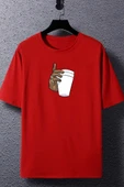 Unisex Tupac Coffee Baskılı T-shirt thumbnail 6