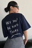 Unisex Hey you Baskılı T-shirt - 7