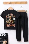 Çocuk Love Yourself Baskılı Alt - Üst Eşofman Takımı thumbnail 1
