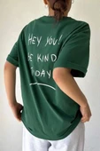 Unisex Hey you Baskılı T-shirt - 1