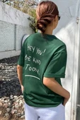 Unisex Hey you Baskılı T-shirt - 3