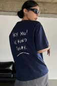 Unisex Hey you Baskılı T-shirt - 5