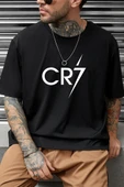Unisex Cr7 Baskılı T-shirt - 1