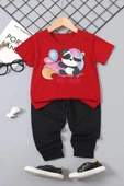 Çocuk Sweet Dream Panda Alt - Üst Eşofman Takımı - 3