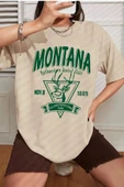 Unisex Montana Baskılı T-shirt thumbnail 1