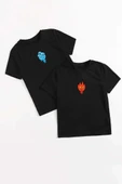 Sevgili Tshirt Çift Kombini Ateş Su Avatar - 2