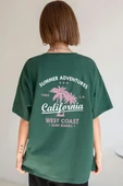 Unisex California Baskılı T-shirt - 6