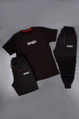3'lü Unisex Nasa Baskılı Eşofman Takımı Kombini - 1