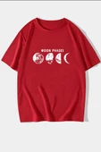 Unisex Moon Phases Baskılı T-shirt thumbnail 6