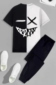 Çocuk Cartoon Face Baskılı Alt - Üst Eşofman Takımı thumbnail 1