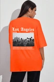 Unisex Los Angles Tasarım Tshirt - 9