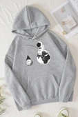 Unisex Uzay Temalı Baskılı Sweatshirt thumbnail 7