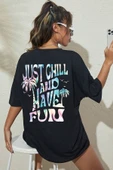 Unisex just chill and have fun Tasarım Tshirt thumbnail 1