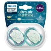 Philips Avent Ultra Air Night Karanlıkta Parlar Gece Emziği 6-18 ay Erkek SCF376/13 thumbnail 1