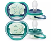 Philips Avent Ultra Air Night Karanlıkta Parlar Gece Emziği 6-18 ay Erkek SCF376/13 thumbnail 2