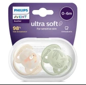 Philips Avent Ultra Soft Yumuşak 2li Emzik 0-6 Ay - SCF091/07 thumbnail 1