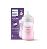 Philips Avent Natural Response PP Pembe Biberon 1+ Ay 260 ml SCY903/11 thumbnail 1