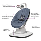 4Moms Mamaroo 5.0 Elektrikli Ana Kucağı - Slate Blue - 4