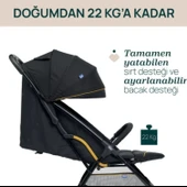 Chicco Glee Bebek Arabası - Uneven Siyah thumbnail 7