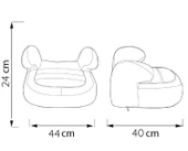 ComfyMax Premium 15-36Kg Oto Koltuğu Yükseltici - Red thumbnail 3