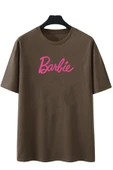 Barbie Baskılı 2'li Paket Kadın Oversize Tshirt thumbnail 6