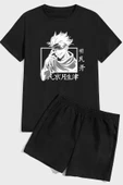 Jujutsu Baskı Şort Takım - 1
