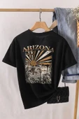 Unisex Sırt Baskılı Arizona Oversize Tshirt thumbnail 3