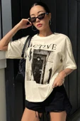 Unisex Active Baskılı Oversize Tshirt thumbnail 6