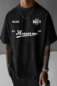 Unisex Answer Baskılı Oversize Tshirt thumbnail 1