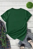 Unisex Leopar Kalp Baskılı Oversize T-shirt - 6