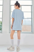 Unisex Serendipity Baskılı Oversize Tshirt thumbnail 8